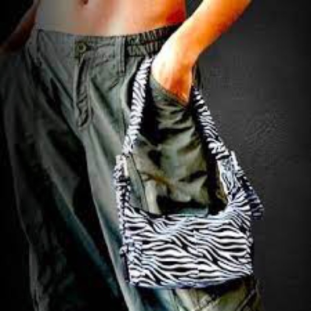 🇺🇸4 For $20 UO Nylon Zebra Print Baguette Bag